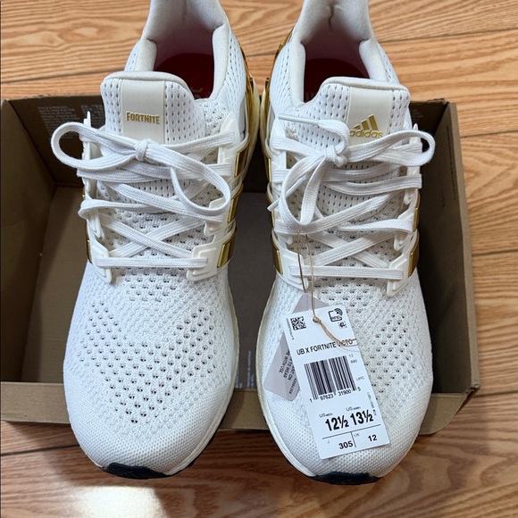 Rare Adidas Ultraboost X Fortnite Victory Crow “white/gold” Mens Size 12.5 main image 7